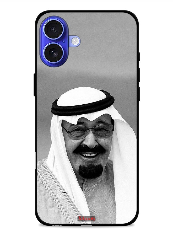 Tolwak Apple iPhone 16 Protective Case Cover King Abdullah Smiling Photo - Image 1