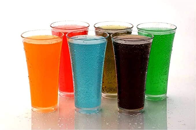 Coolkart Pack of 6 Cool Glass Set of 6 Water GlassJuice GlassDrinking Glass Set WaterJuice Glass 300 ml Plastic Clear Plisner Glass - Image 4