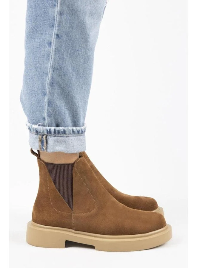 Annabel Women's Genuine Leather Elastic Taba Boot.