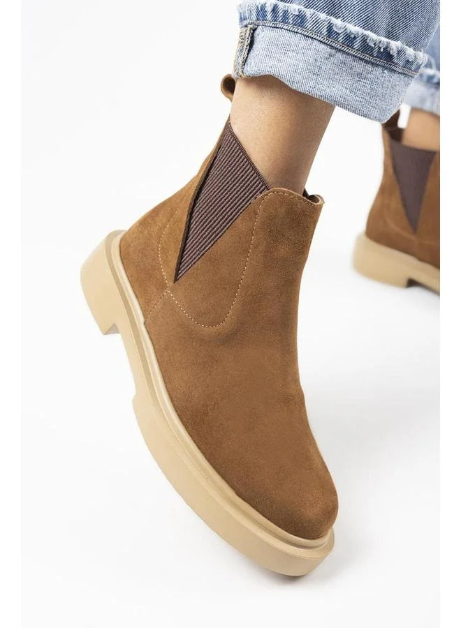 Manijero  Annabel Women's Genuine Leather Elastic Taba Boot. for Women | Best Price UAE