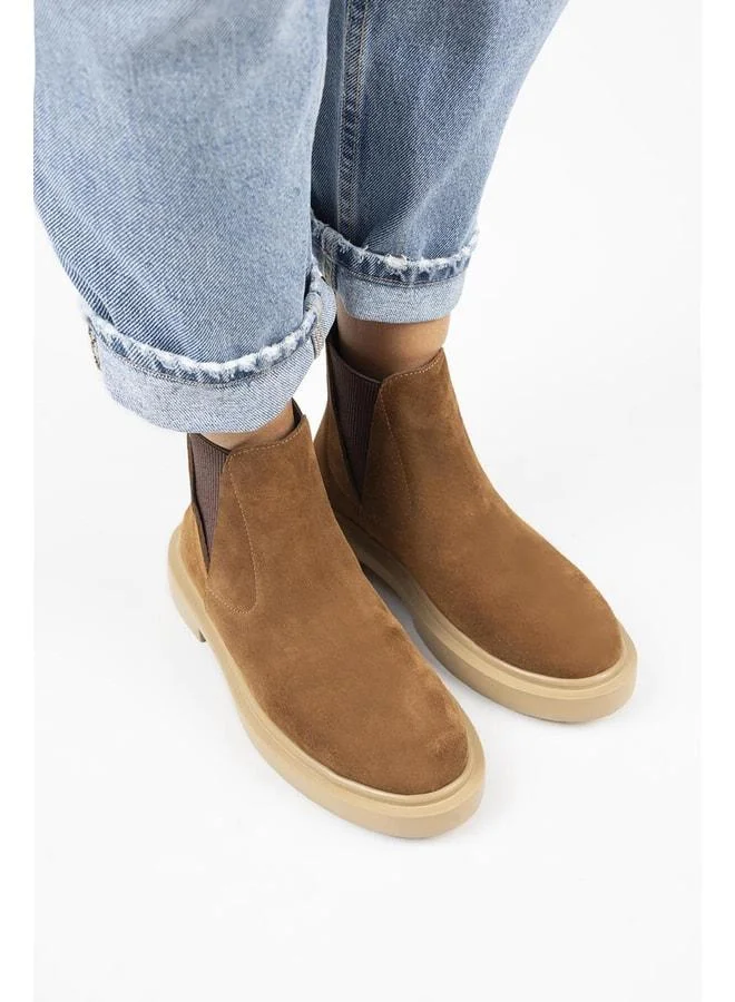 Manijero  Annabel Women's Genuine Leather Elastic Taba Boot. for Women | Best Price UAE
