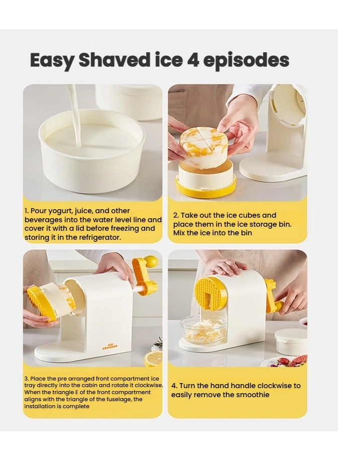 general Shaved Ice Machine Manual Fruit Ice Machine Homemade Hand Crushed Ice Machine High Value Household Multi-functional Ice Maker - Image 3