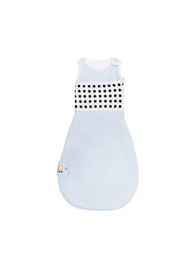 Nanit - Nanit Breathing Wear Sleeping Bag 100% Cotton Baby Sleep Sack Works With Nanit Pro Baby Monitor To Track Breathing Motion Sensorfree Realtime Alerts Size Small 36 Months Powder Blue - Image 1