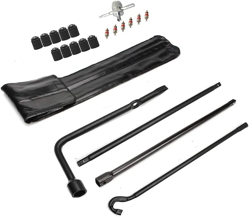 Dr.Roc Compatible with Spare Tire Tool Kit with Tire Jack Handle and Wheel Lug Wrench 2005-2021 Toyota Tacoma - Image 1