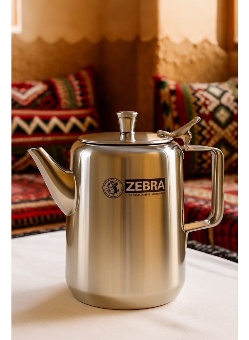 ZEBRA 📌 Zebra Stainless Steel Coffee & Tea Pot (Bukraj) – Timeless Elegance |1//1.5//2//2.5  Liters - Image 1