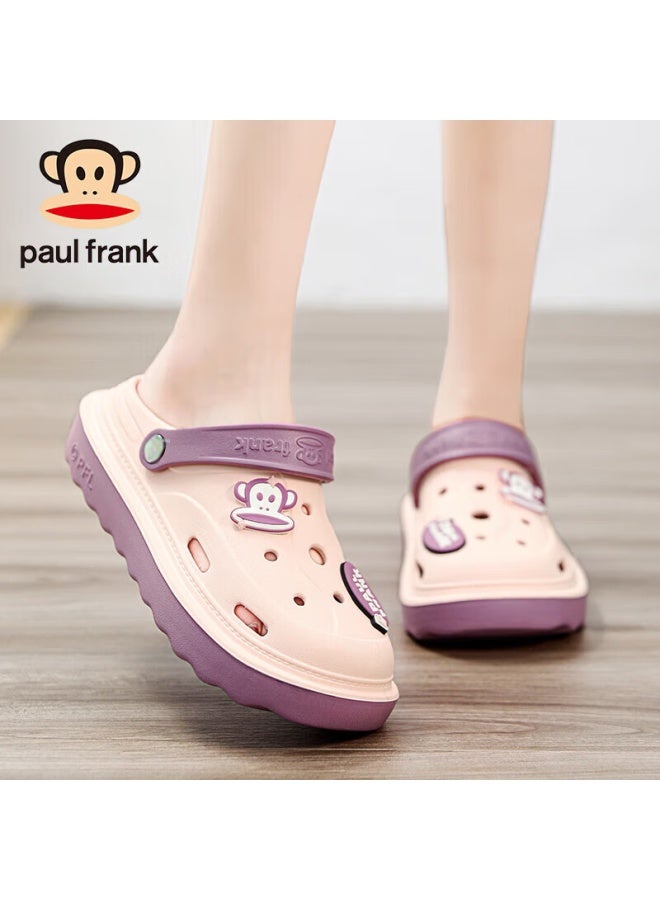 Paul Frank Paul Frank Crocs-style Shoes, Casual Sandals For Men, Comfortable Beach Shoes, Outdoor Closed-toe Slippers For Women, 65710, Pink, Size 40-41 - Image 2