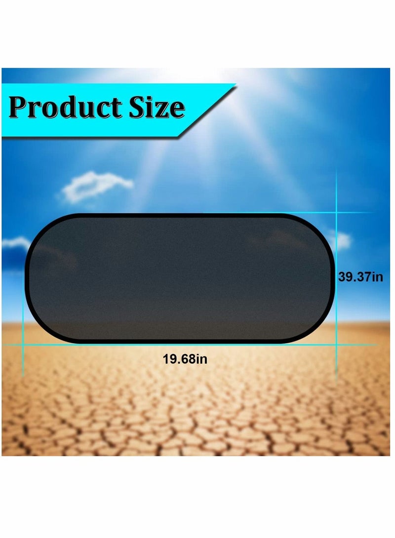 SYOSI Car Rear Window Sunshade with Suction Cup 2 Pcs Sun UV Rays Protection for Car Back Window Sunlight Shield Blocker Mesh Cover for Rear Facing Seats Car Accessories for Pets Children (39"x19"/Rear) - Image 2