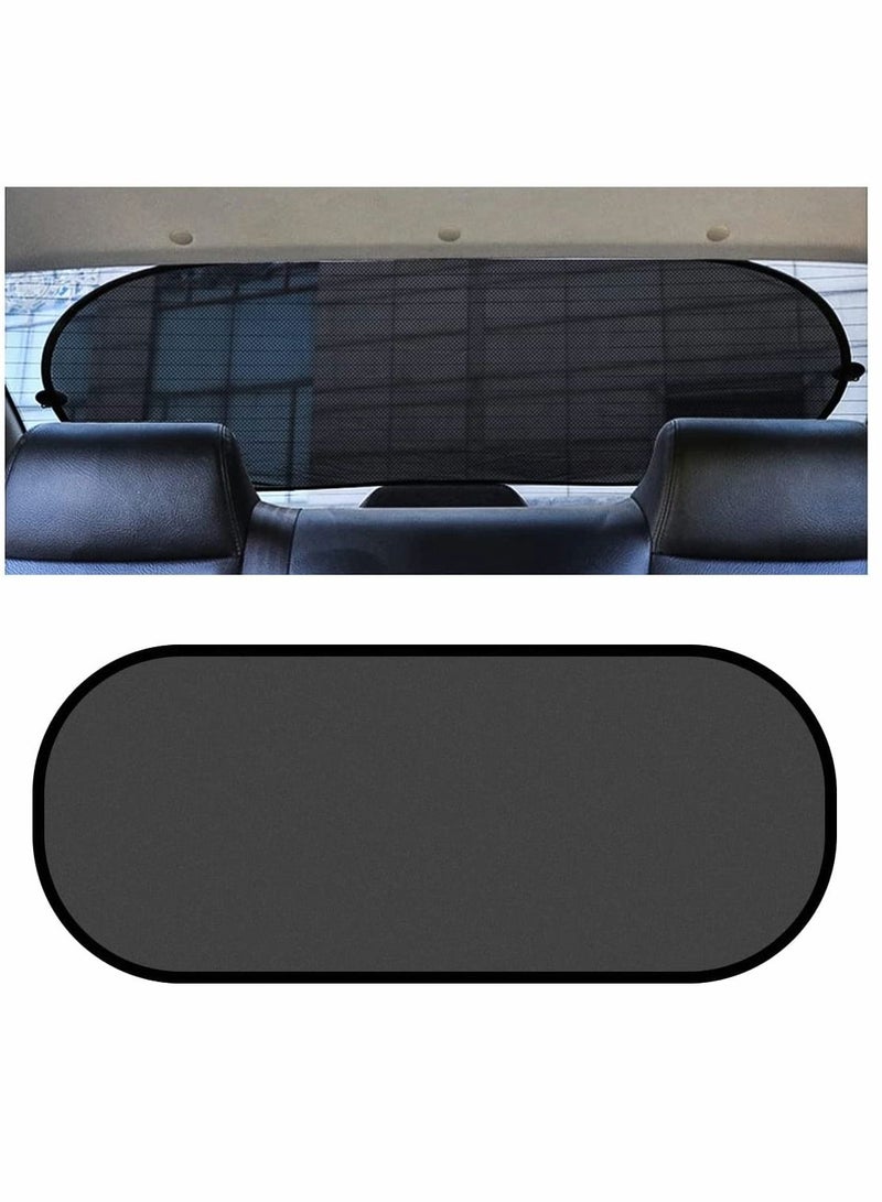 SYOSI Car Rear Window Sunshade with Suction Cup 2 Pcs Sun UV Rays Protection for Car Back Window Sunlight Shield Blocker Mesh Cover for Rear Facing Seats Car Accessories for Pets Children (39"x19"/Rear) - Image 1