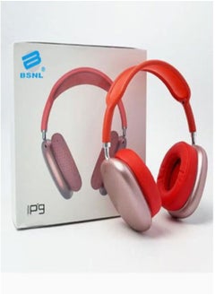 P9 P9 Bluetooth Wireless Headset Over-Ear Headphone With Mic Red  - Image 2