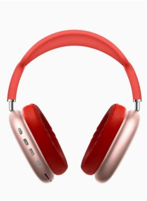 P9 Bluetooth Wireless Headset Over-Ear Headphone With Mic Red