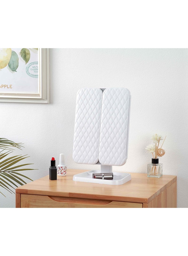 Makeup Mirror with Lights, Smart Mirrors Makeup LED Lights, 180 Rotation Trifold Cosmetic Vanity Mirrors with Magnification, Vanity Mirror with Lights for Women Girls Home Travel - Image 5