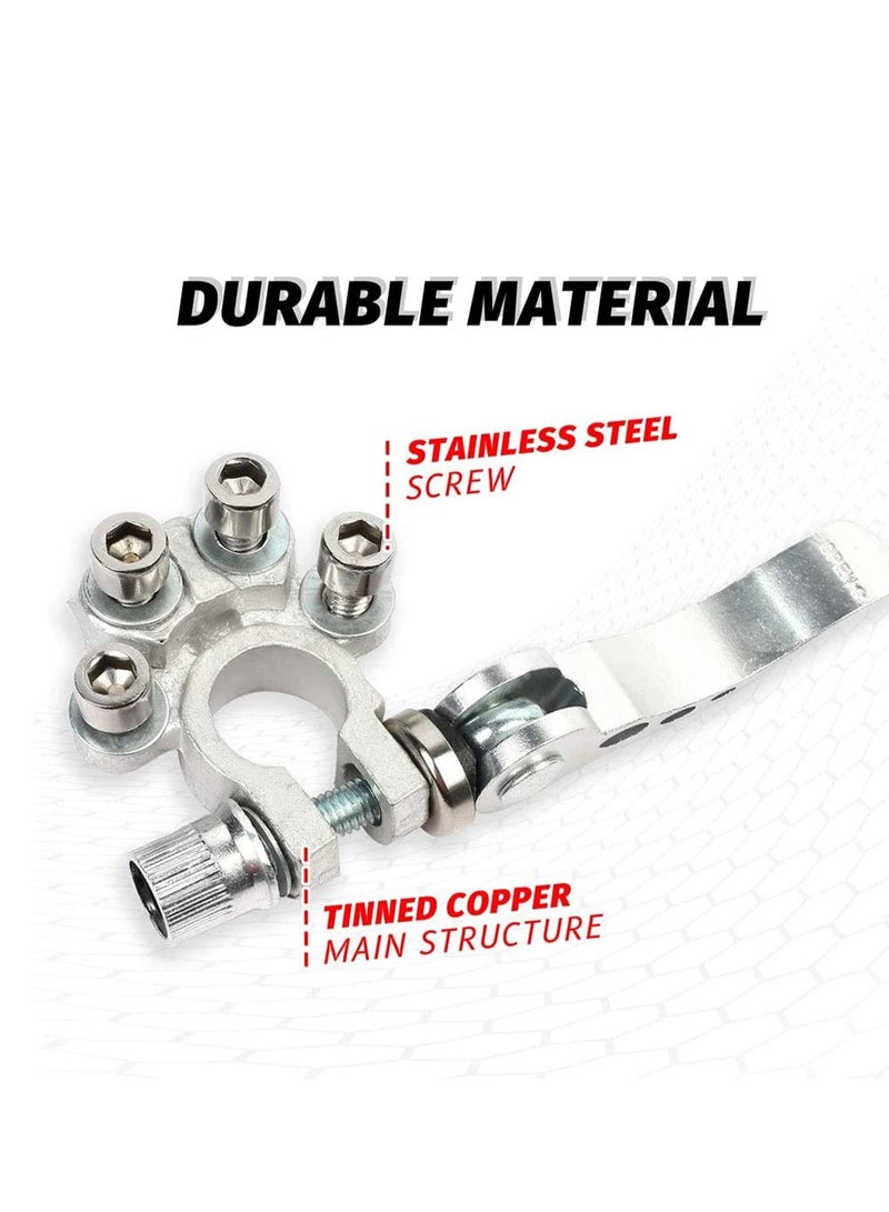 كابتن تيك Battery Terminal Connectors, 2PCS Quick Release Disconnect Car, Automobile Card, Positive Negative for SAE/JIS Type A Posts - Image 3