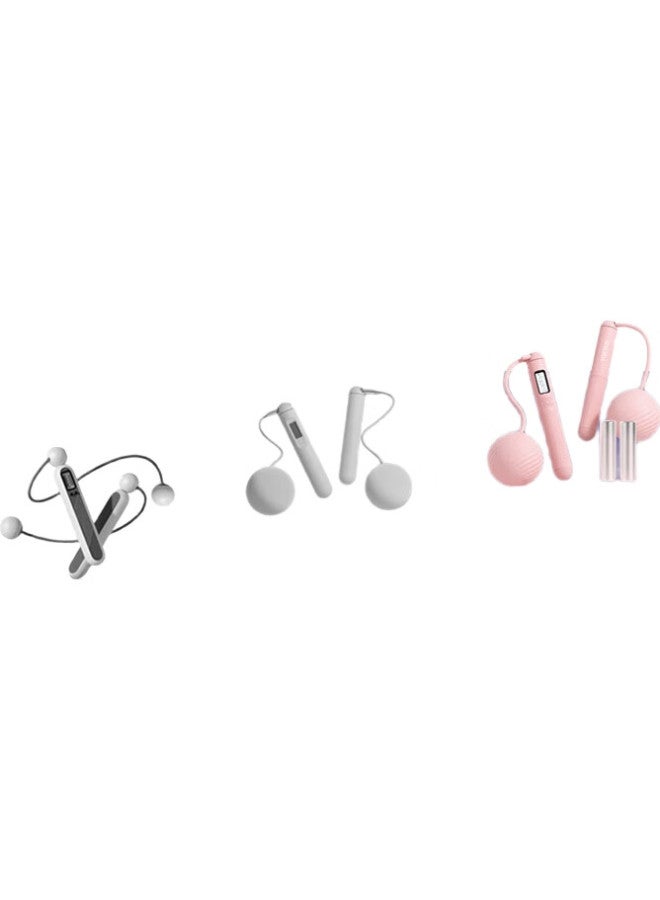 YOTTOY Jump Rope, Cordless, Heavy Ball, Smart Counter, For Adults, Weight Loss Training, Children'S Rope, Dual-Use Model, Yot Pink - Image 1
