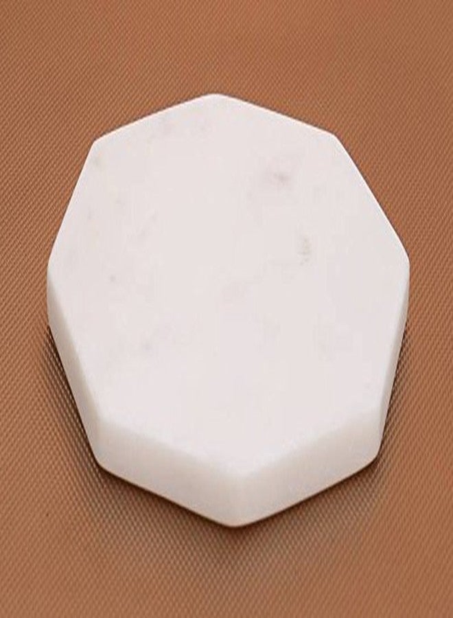 Organic Home Organic Home Octa New White Marble Coasters - Image 4