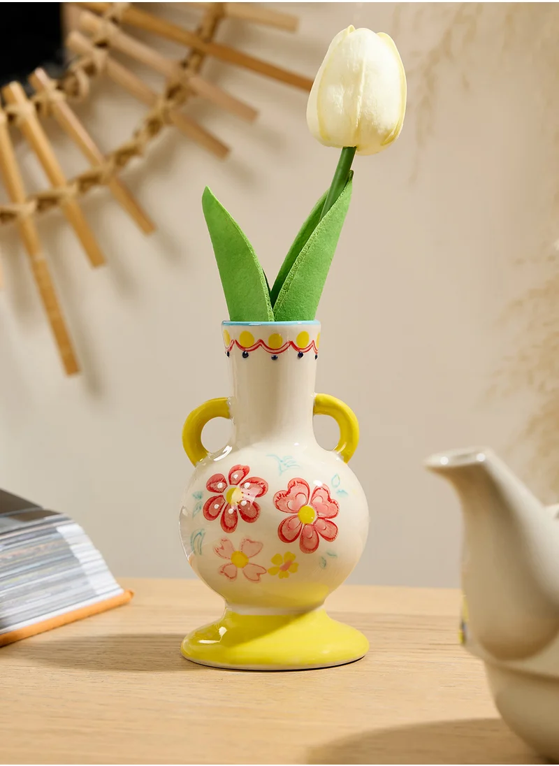 Sass & Belle Folk Floral Small Vase Assorted