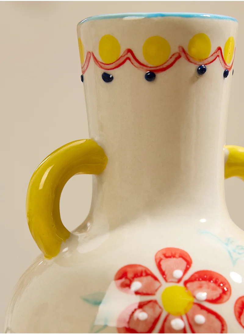 Sass & Belle Folk Floral Small Vase Assorted