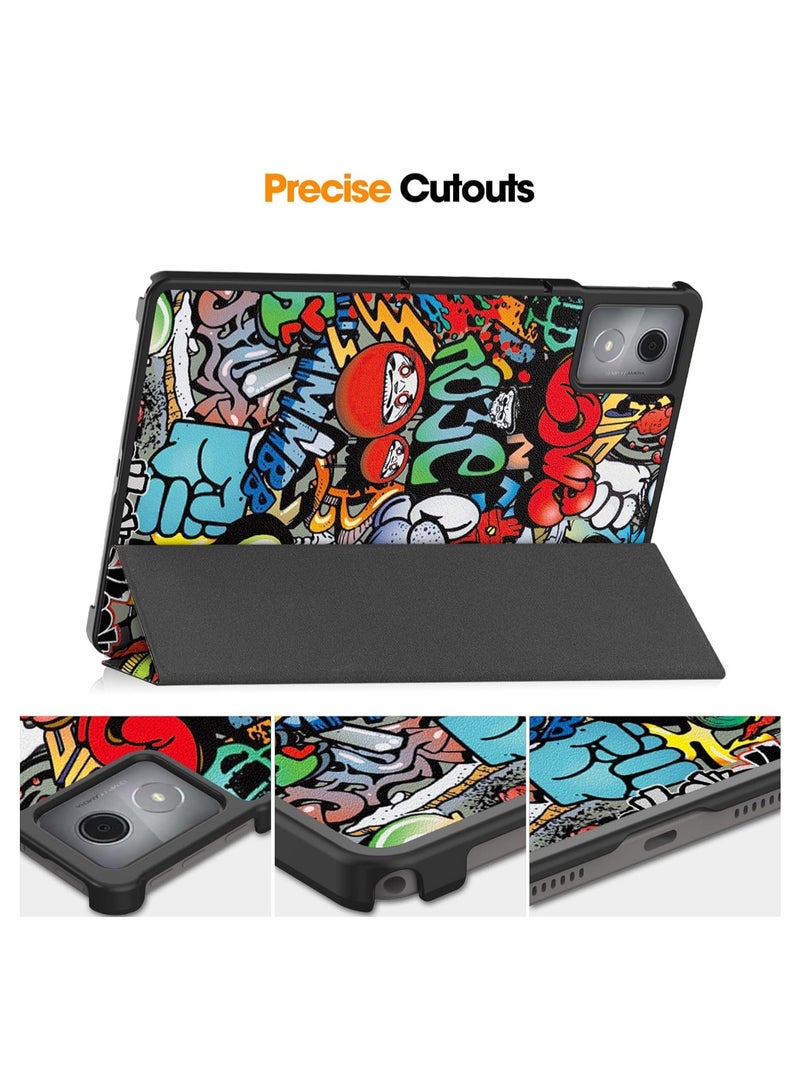 عام حافظة لينوفو تاب K11 بلس 11.45 إنش 2024 - حافظة تابلت لينوفو تاب K11 بلس الذكية الرفيعة مع غطاء ثلاثي القابل للطي - حافظة لينوفو K11 بلس مع وظيفة النوم/الاستيقاظ التلقائية. - Image 4