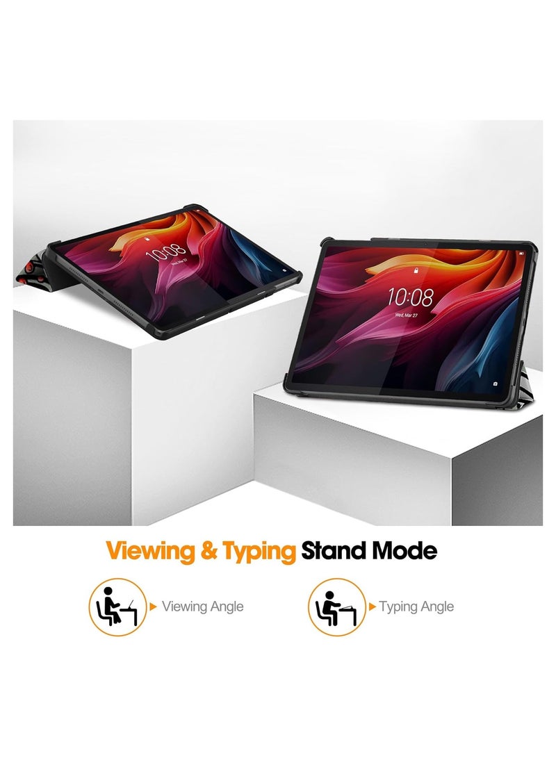 عام حافظة لينوفو تاب K11 بلس 11.45 إنش 2024 - حافظة تابلت لينوفو تاب K11 بلس الذكية الرفيعة مع غطاء ثلاثي القابل للطي - حافظة لينوفو K11 بلس مع وظيفة النوم/الاستيقاظ التلقائية. - Image 5