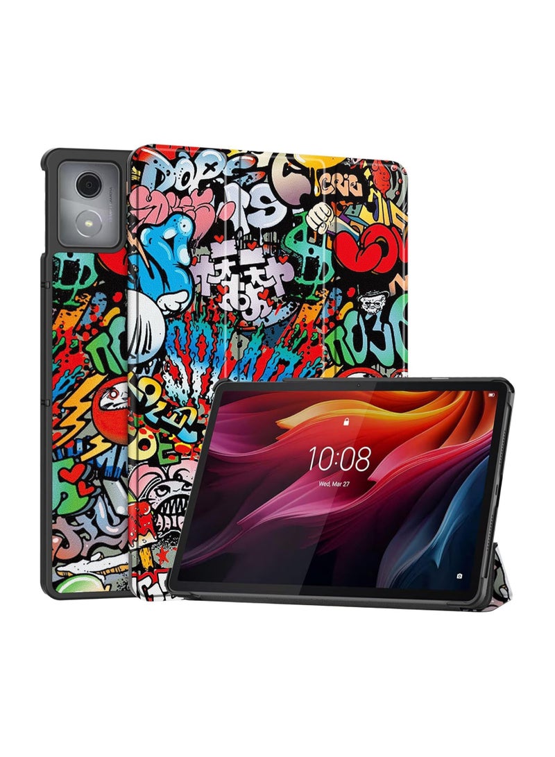 عام حافظة لينوفو تاب K11 بلس 11.45 إنش 2024 - حافظة تابلت لينوفو تاب K11 بلس الذكية الرفيعة مع غطاء ثلاثي القابل للطي - حافظة لينوفو K11 بلس مع وظيفة النوم/الاستيقاظ التلقائية. - Image 1