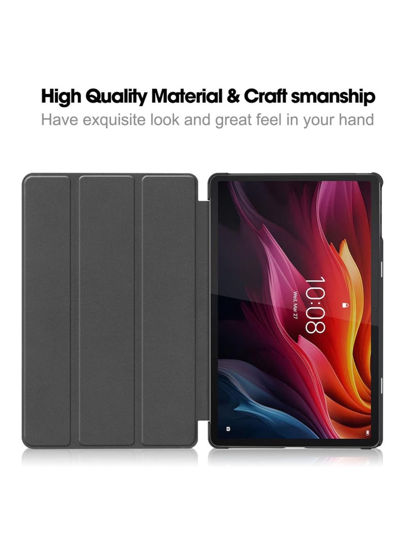 عام حافظة لينوفو تاب K11 بلس 11.45 إنش 2024 - حافظة تابلت لينوفو تاب K11 بلس الذكية الرفيعة مع غطاء ثلاثي القابل للطي - حافظة لينوفو K11 بلس مع وظيفة النوم/الاستيقاظ التلقائية. - Image 3