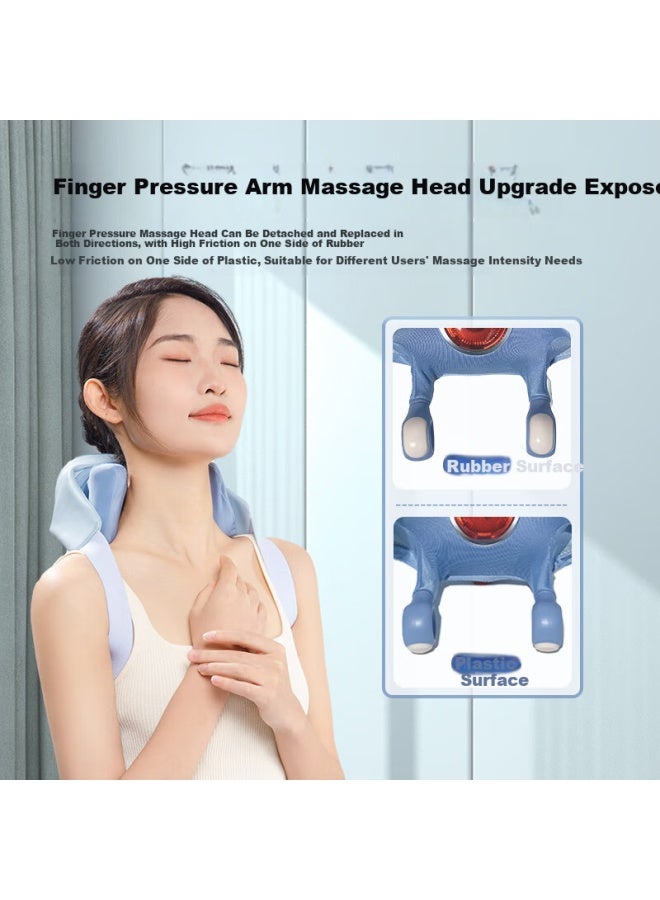 MIAOJIE Miaojie (miaojie) R3 Explorer Version Cervical Massager Shoulder Neck Massager With Red Light Heat Therapy For Trapezius Leg Waist Neck Massager Device Gift For Parents Boyfriend Girlfriend Birthday G  - Image 3