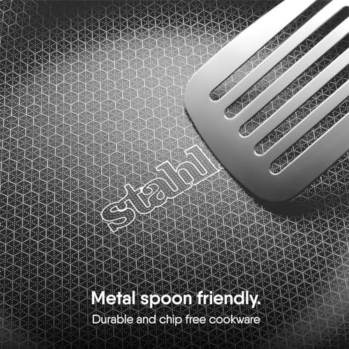 Stahl Artisan Hybrid Triply 32 cm Dosa Tawa | Dosa Tawa with Induction Base | Non Stick Pan, Stainless Steel Scratch Resistant Dosa Tava - Image 4