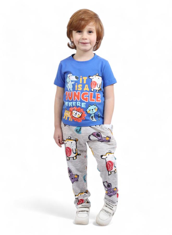CHOiCE Upscale Cotton Pajamas for Boys (4 Years) - Summer 2024 Trends - Smooth Surfaces and Sprightly Colors for a Fashion-Forward, Comfy Flair, from 🌈 CHOICE - Image 1