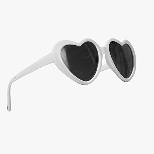 rejopfad Pet Cat Dog Doll Sunglasses, Kitty Funny Props Eyeglasses, Cosplay Photography Props Cute Sunglasses 2PCs Pink and White - Image 4