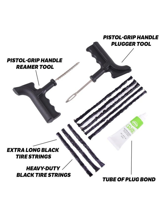Slime 2040-A Tire Repair Plug Kit, Deluxe, Contains Strings, Tools and Glue, 11 Pieces - Image 2