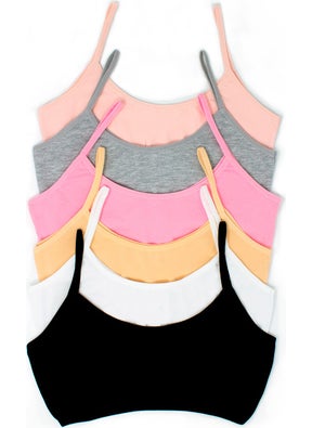 TS Girls 6-Piece Colorful Half Undershirt Padless Training Bra Special Premium Boxed Comfortable Mold, Underwear, Underwear  - Image 2