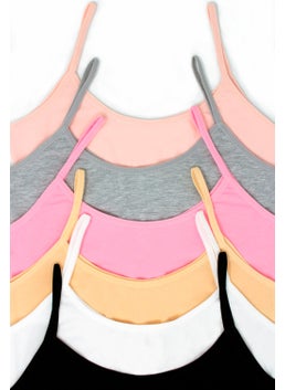 TS Girls 6-Piece Colorful Half Undershirt Padless Training Bra Special Premium Boxed Comfortable Mold, Underwear, Underwear  - Image 5