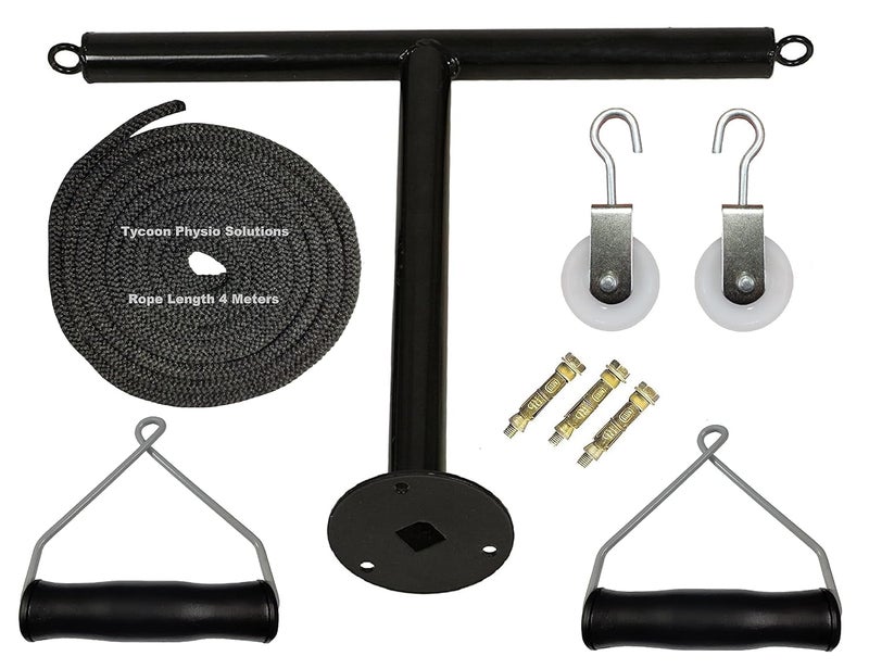 TYCOON PHYSIO SOLUTIONS Shoulder T Pulley Set For Adhesive_Capsulitis Frozen Shoulder Exercise Black Color Standard Size,One Size - Image 2