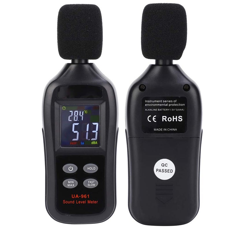 Aqxreight UA961 Portable Digital Sound Meter Noise Level Tester 35 135 DB LCD Display - Image 3