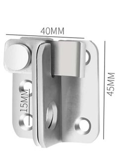 Y&D 2 Pcs Flip Latch 3mm Thickened Heavy Duty Hasp Safety Door Lock Gate Latches for Double Window Barn Closet Drawer Cabinet Garage,Stainless Steel Brushed Nickel  - Image 4