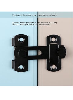 SYOSI Stainless Steel Flip Latch Gate Latches Bar Latch Safety Door Lock, Hasp Lock Sliding for Window Cabinet Room Accessorries,Brushed Finish  - Image 3