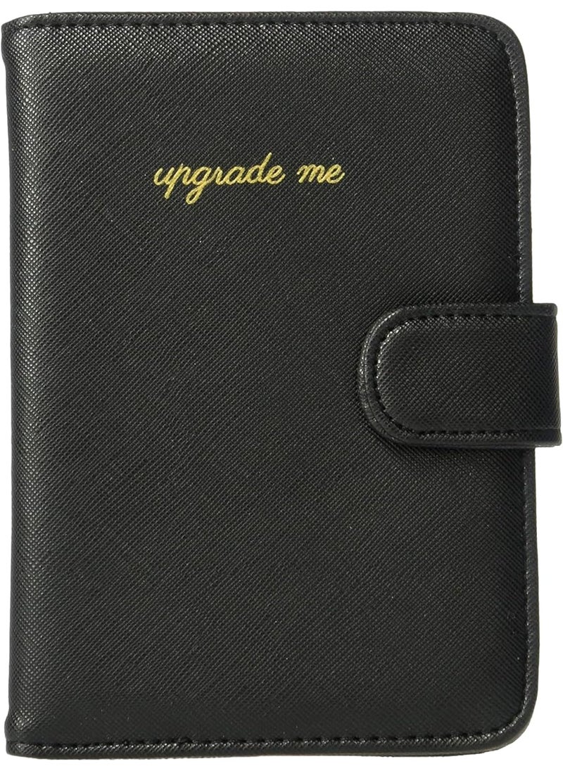 Miamica Miamica Womens Black Saffiano Passport Case Upgrade One Size  - Image 1