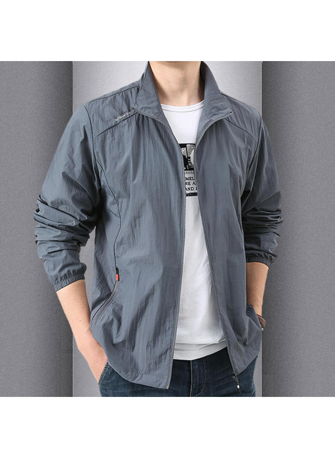Song Feng Ya Sun-protective Clothing Men's Summer Casual Thin Breathable Outdoor Fishing Riding Sportswear Youth Collar Sun-protective Clothing - Image 1