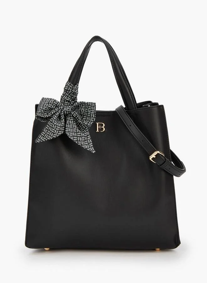 فلورا بيلا من شو إكسبرس حقيبة يد كبيرة بمقبضين وزينة وشاح