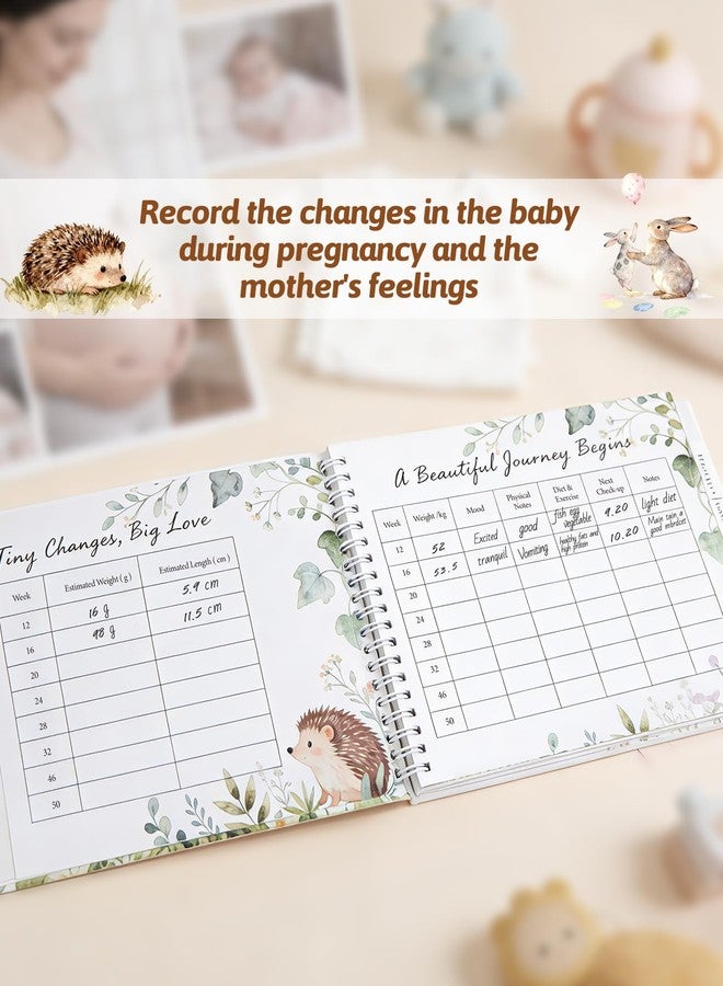 Mexlyca Baby Memory Book for Boy or Girl - First 3 Year Keepsake Album from Pregnancy to Age Three, Pregnancy Journal and Memory Book - Lovely Must Have Gift for First Time Moms to Be Baby Party Gift - Image 4