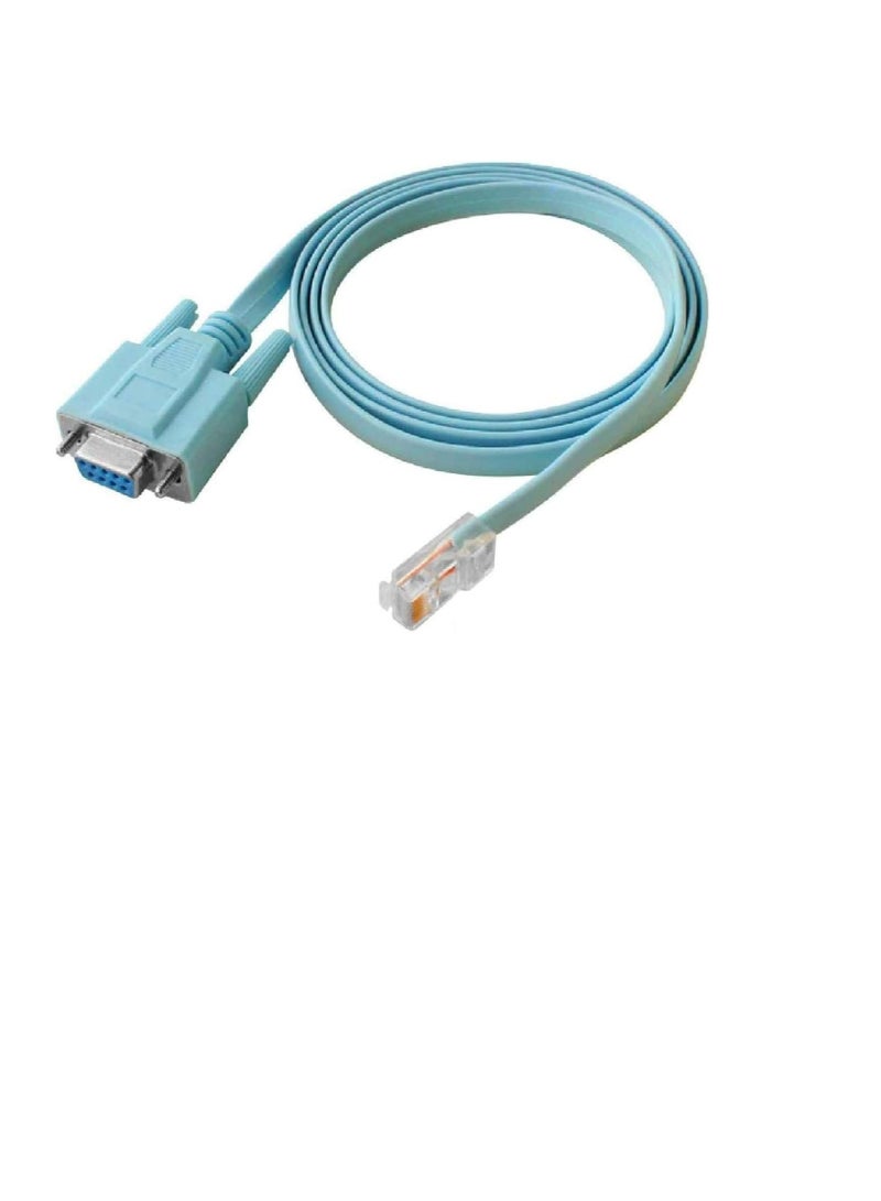 DKURVE® Console Cable, RJ45 Ethernet to RS232 DB9 Computer Port Serial Parent Router Network Adapter Cable 1.5M - Image 1