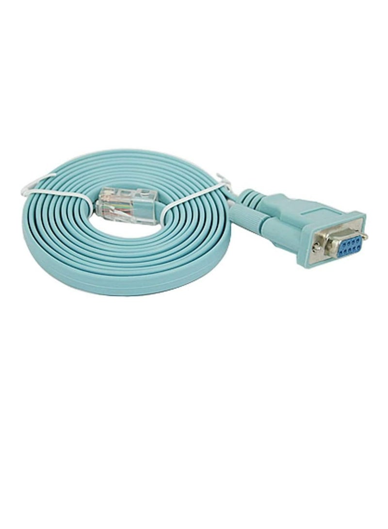 DKURVE® Console Cable, RJ45 Ethernet to RS232 DB9 Computer Port Serial Parent Router Network Adapter Cable 1.5M - Image 2