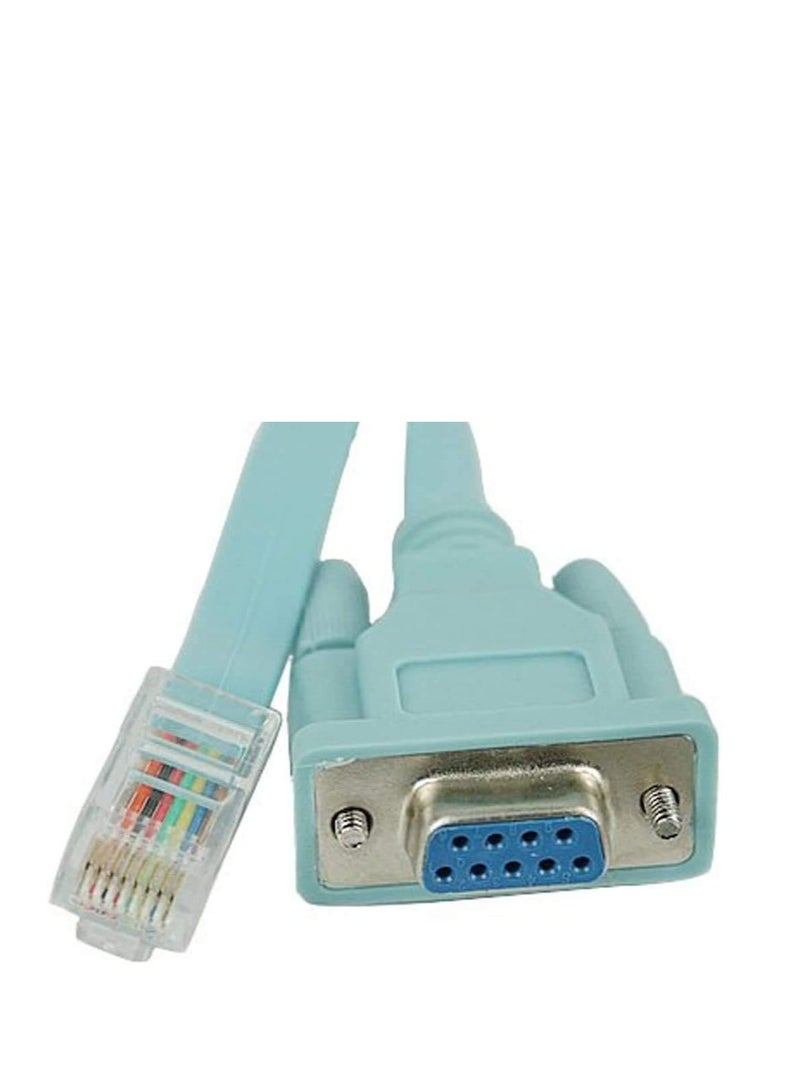 DKURVE® Console Cable, RJ45 Ethernet to RS232 DB9 Computer Port Serial Parent Router Network Adapter Cable 1.5M - Image 4