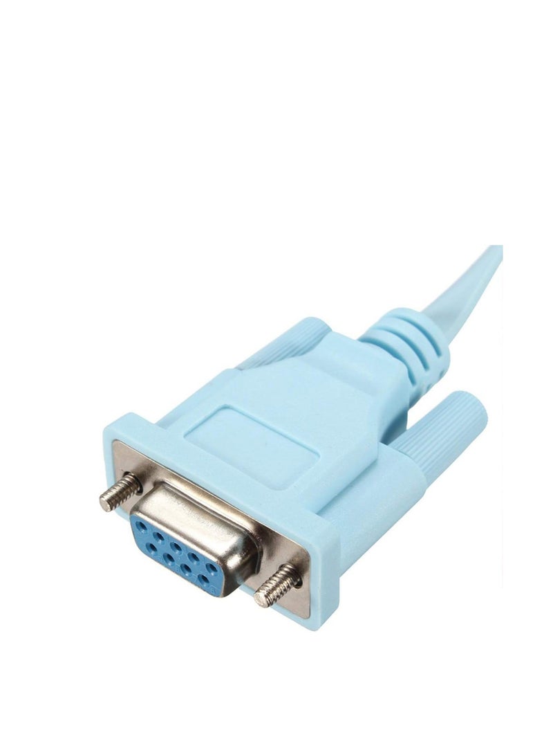 DKURVE® Console Cable, RJ45 Ethernet to RS232 DB9 Computer Port Serial Parent Router Network Adapter Cable 1.5M - Image 5