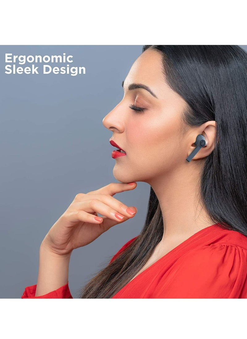 boAt - Boat Airdopes 131 Twin Wireless Earbuds With Iwp Technology, Bluetooth V5.0, Immersive Audio, Up To 15H Total Playback, Instant Voice Assistant And Type C ChargingMidnight Blue, One Size - Image 1