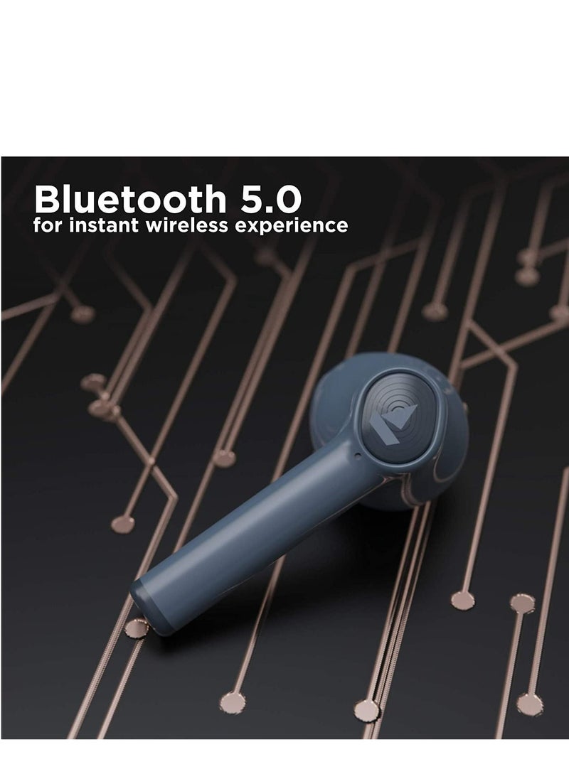 boAt - Boat Airdopes 131 Twin Wireless Earbuds With Iwp Technology, Bluetooth V5.0, Immersive Audio, Up To 15H Total Playback, Instant Voice Assistant And Type C ChargingMidnight Blue, One Size - Image 1