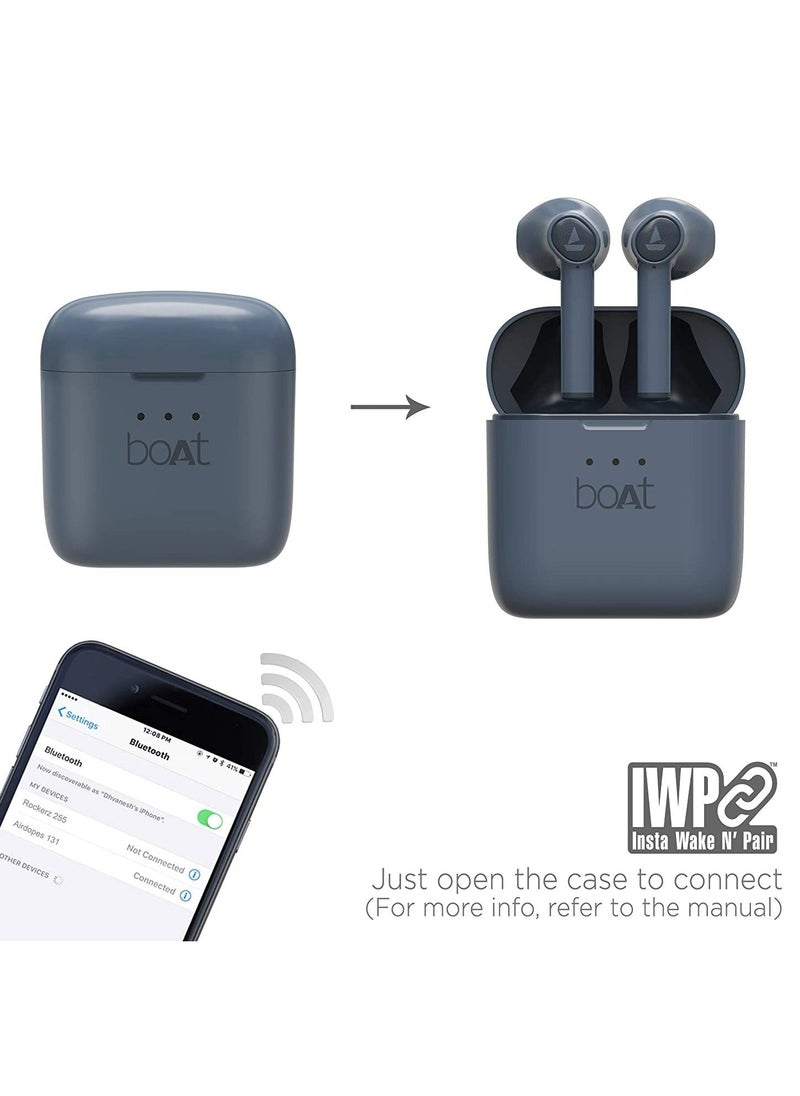 boAt - Boat Airdopes 131 Twin Wireless Earbuds With Iwp Technology, Bluetooth V5.0, Immersive Audio, Up To 15H Total Playback, Instant Voice Assistant And Type C ChargingMidnight Blue, One Size - Image 1