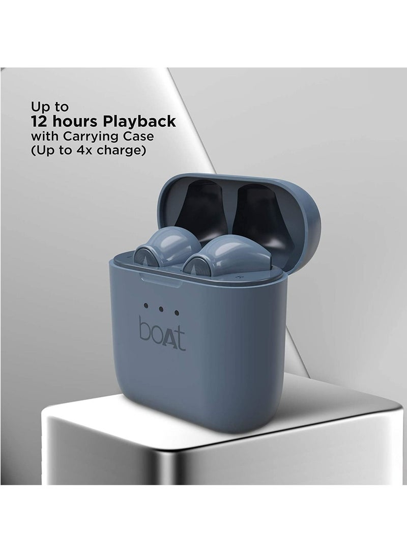 boAt - Boat Airdopes 131 Twin Wireless Earbuds With Iwp Technology, Bluetooth V5.0, Immersive Audio, Up To 15H Total Playback, Instant Voice Assistant And Type C ChargingMidnight Blue, One Size - Image 1
