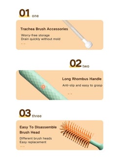 SYOSI Electric Silicone Bottle Brush, Electric Bottle Brush Set with Baby Bottle Brush Cleaner, Nipple Brush, Straw Cleaner Brush, Travel Baby Essentials for Moms Straw Brushes Green  - Image 4