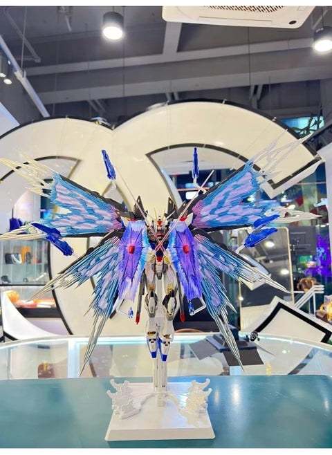 Gundam Assembled Model MG Attacks Free MB Red Heretic Phoenix Perfect Unicorn Mech Handmade Toy-Color:Light Wing Version MB Style Attack [floating Gun Platform Water Stick Weapon] Collection And Delivery Tools-Specifications:Single Model + Four-piece Set Of Delivery Tools