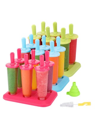 BAKHUK Popsicle Molds 3 Sets Ice Pop Molds Ice Pop Maker with Funnel and Brush 3 Colors Reusable Easy Release Ice Pop Maker Popsicle Mould Frozen Ice Popsicle Maker - pzsku/ZDDA1D29A5244A1925BE1Z/45/1749490930/bf0f98e1-5e76-45f9-a166-b9b1b7ca3441